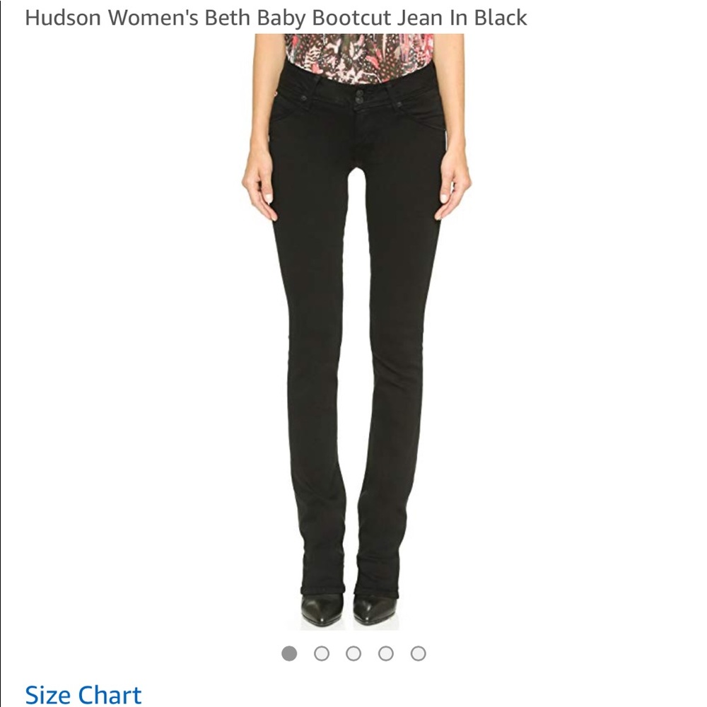 **HP*!!! Hudson Beth Baby Bootcut Jean in Black